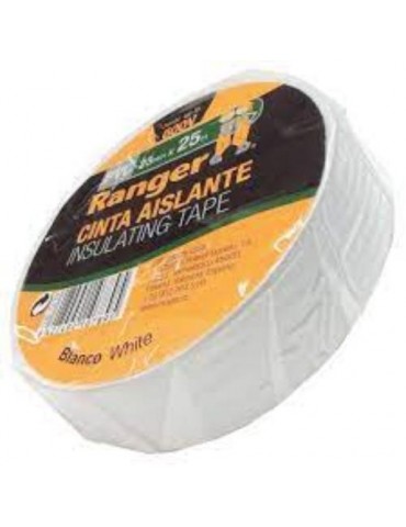 CINTA AISLANTE BRICO 25MMX25M BLANCA  10789