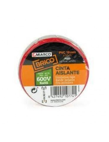 CINTA AISLANTE BRICO 19MMX20M MARRON  10783