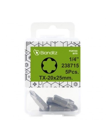 PUNTA ATORNILLADOR TORX-30X25 EST.5 UD. 238718