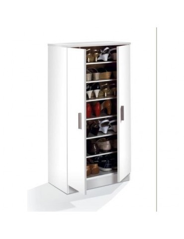 ZAPATERO ARMARIO BASIC BLANCO 108X55X36CM. 007813O
