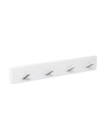 PERCHA PARED BCA. 4 POMOS INCLINADOS BCO.9400BLBL4