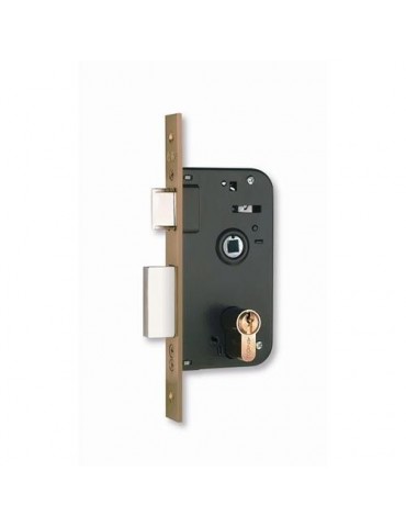 CERRADURA EMBUTIR 600-60X35 HIERRO NIQUELADO