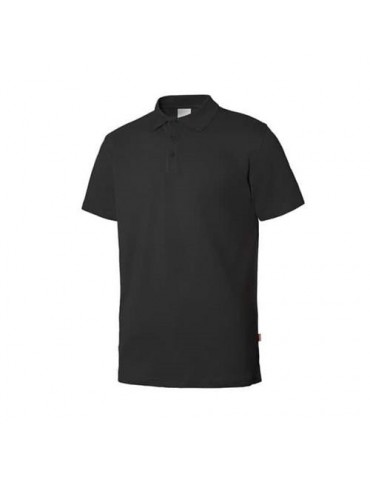 POLO STRETCH MC HOMBRE NEGRO 3XL