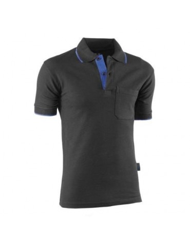 POLO TOP RANGE M/C NGR/AZLN.648 3XL