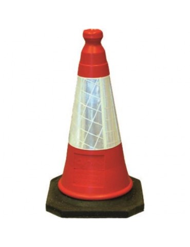 CONO SEÑALIZACION FLUORESCENTE 50CM.   1638