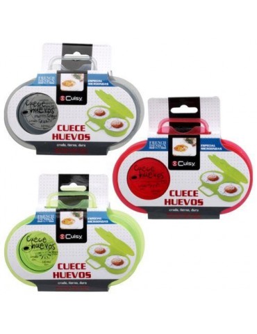 SET 2 CUECE HUEVOS DOBLE MICRO SURTIDO KC2152