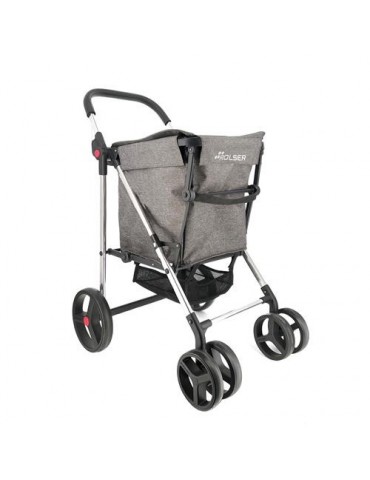 CARRO COMPRA BASKET TWEED 4B GRIS 58L BAS007