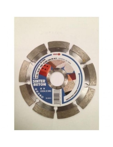 DISCO DIAMANTE SINTERIZADO BETON 115 MM.