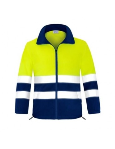 FORRO POLAR A.V. ABIERTO BICOLOR 3051AFAM T-2XL