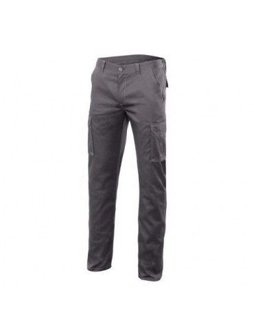 PANTALON ALGODON/FIBRA/POLIESTER STRETCH GRIS  T40