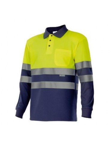 POLO BICOLOR ALTA VISIBILIDAD M/LARGA 175 70 T-  M