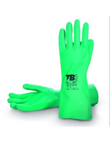 GUANTE SIN SOPORTE NITRILO  9009F QUIMICO VERDE 7