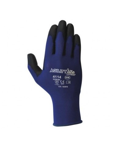 GUANTE AGILITY LITE NYLON CON PU. H4114/7 PAR