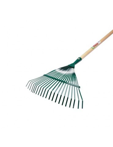 ESCOBA FIJA ACERO 130CM C/ MANGO MADERA 5022