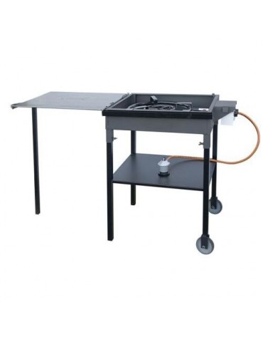 BARBACOA PAELLERO PLANCHA CON RUEDAS 33702