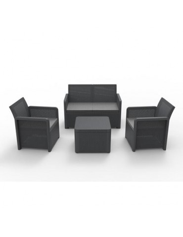 SET JARDIN NASSAU STORAGE 2 SILLONES + SOFA + MESA