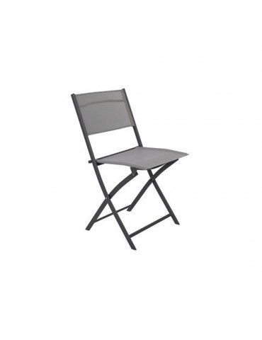 SILLA ALUMINIO PLEGABLE ELEA TEXALINE ANTRACITA