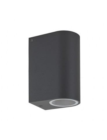 APLIQUE DE PARED 2XGU10 150MM IP54 GRAFITO