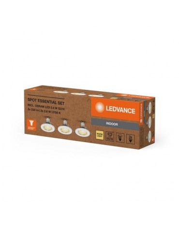 FOCO SPOT ESSENTIAL BLANCO 2.6W GU10 BL-3