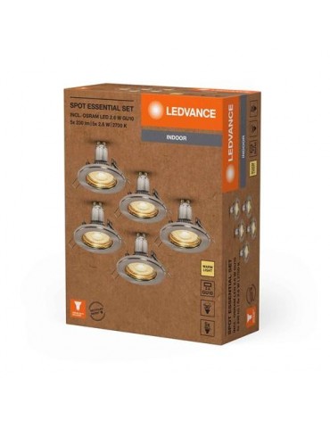 FOCO SPOT ESSENTIAL NIQUEL 2.6W GU10 BL-5