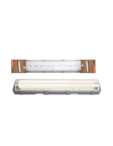 PANTALLA ESTANCA ESSENTIAL 60CM 2X7W 840