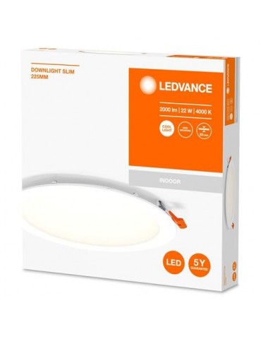 FOCO DOWNLIGHT SLIM 225MM 22W 4000K 230V BLANCO
