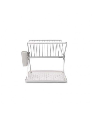 ESCURREPLATOS PLEGABLE BLANCO CAPACIDAD 13 PLATOS