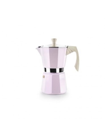 CAFETERA ALUMINIO VENETO ROSA 9 TAZAS 627809