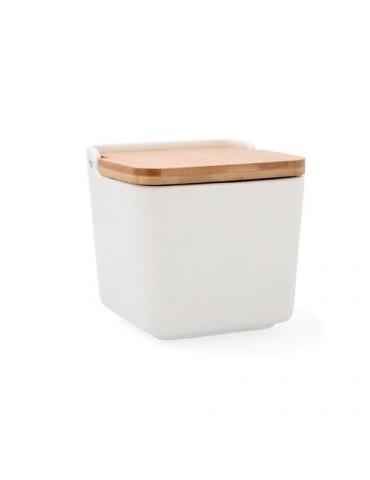 SALERO CERÁMICO 12X12X11CM ARIZONA QUID BLANCO