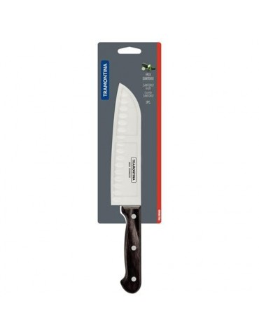 CUCHILLO SANTOKU TRAMONTINA POLYWOOD 18CM