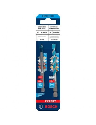 BROCA EXPERT HEX-9 HARD CERAMIC + HEX-9 MULTI 8MM