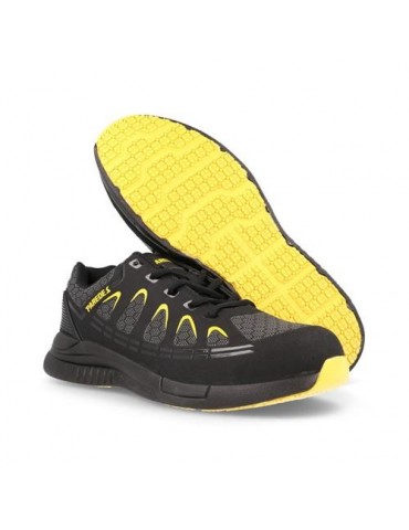 ZAPATILLA SEG. EXCALIBUR NEGRO-AMARILLO T-39