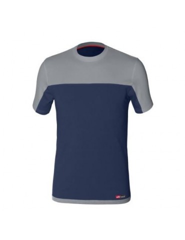 CAMISETA STRETCH AZUL/GRIS 8772 T-XL