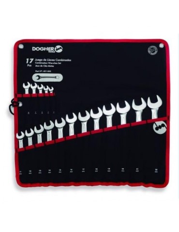 BOLSA NYLON 17 LLAVES COMBINADAS 6-22MM