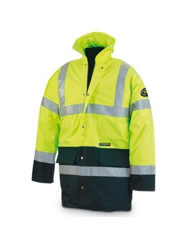 PARKA FLUO MIXTA AMARILLA/AZUL T.M 288PFMIXYFA