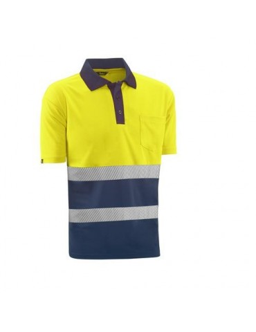 POLO M/C ALTA VISIBILIDAD LONDON AMAR/MARINO T.M