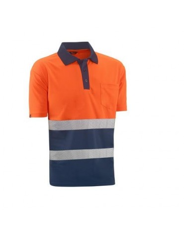 POLO M/C ALTA VISIBILIDAD LONDON NARAN/MARIN T.3XL