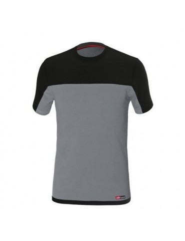 CAMISETA STRETCH GRIS/NEGRO 8772 T-XXL