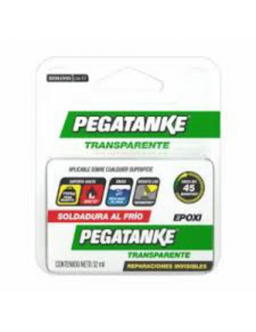 PEGAMENTO EPOXICO PEGATANKE TRANSPARENTE 32ML