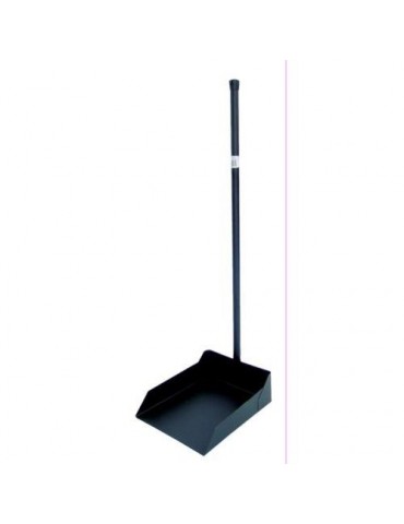 RECOGEDOR METALICO NEGRO MANGO DE 76CM. 71300