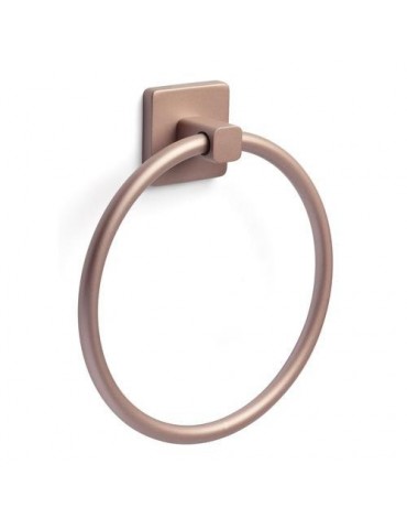 TOALLERO ARO BAÑO ADHESIVO KALO ORO ROSA 6320426