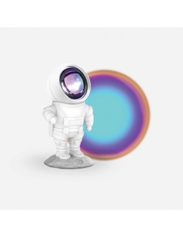 LAMPARA ASTRONAUTA PROYECCION AZUL ARCOIRIS INFANT