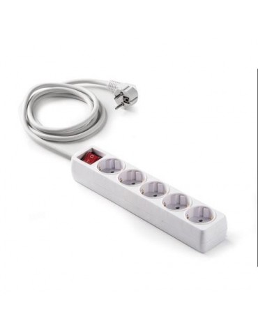 BASE 5 TOMAS/TT. CON INTERRUPTOR CABLE 3 M. 9/805