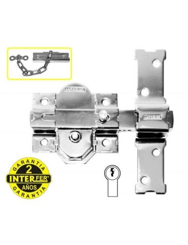 CERROJO INTERFER M-31 CROMADO 830673