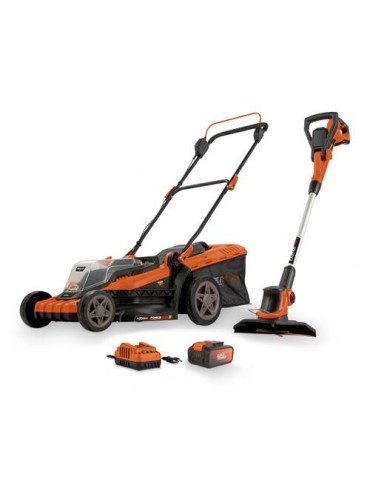 CORTACESPED 40V+CORTABORDES 20V+BATERIA 40V+CARGAD