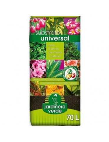 SUBSTRATO UNIVERSAL JARDINERO VERDE 70L.