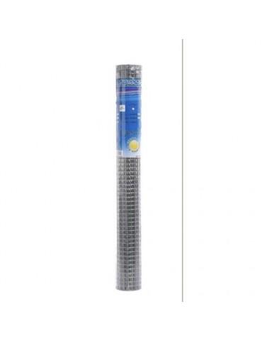 ROLLO MALLA SOLDADA GALVANIZADA 6X6MM 1X10M
