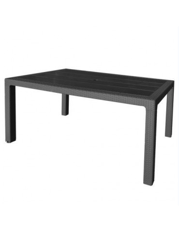 MESA ELEGANTE RATAN ANTRACITA 150X90X72 4090-06