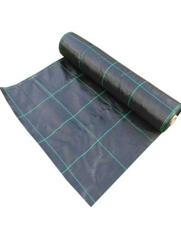 MALLA ANTIHIERBAS 130 GR./M2 2X10 M. NEGRA