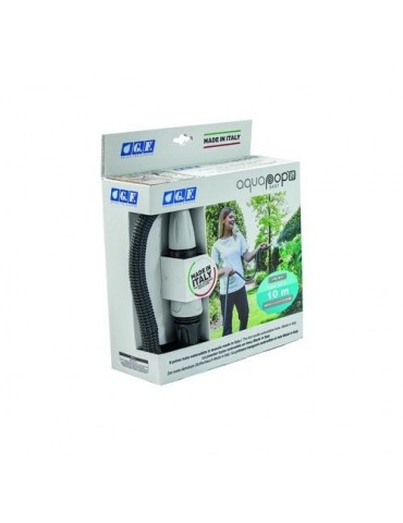 KIT MANGUERA EXTENSIBLE 10M AQUAPOP GRIS EASY